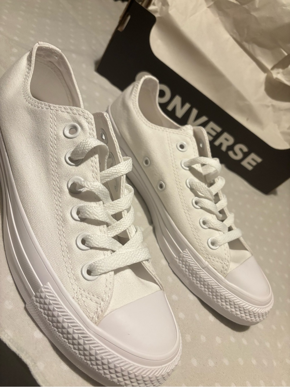 Converse White Low-Top Canvas Sneakers - Classic White